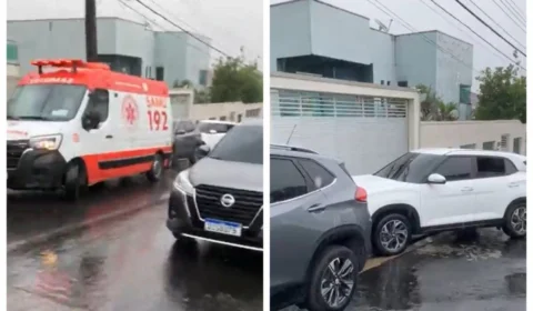 Ambulância e amigos na casa de Arthur Bisneto após morte; veja