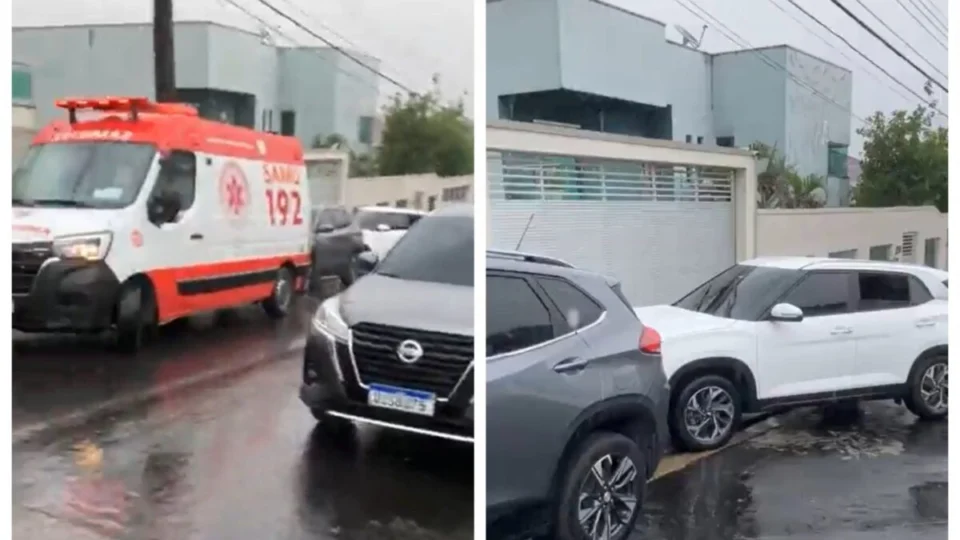 Ambulância e amigos na casa de Arthur Bisneto após morte; veja