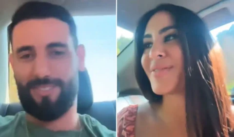 Isabelle “invade” celular de Matteus para cobrar presente inusitado