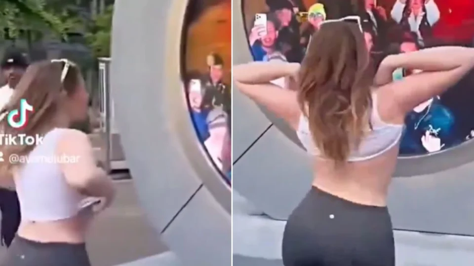 VÍDEO: modelo explica por que mostrou seios em portal que liga NY e Dublin