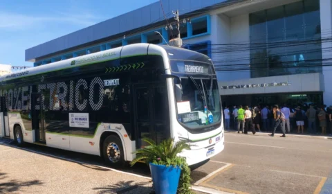 Ônibus elétrico está sendo testado em Rio Branco