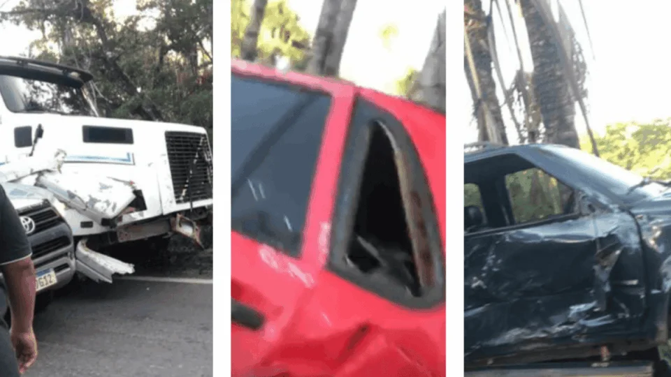 Carreta perde freio e causa acidente com mais três carros em Roraima