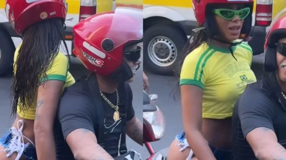 VÍDEO: Anitta aparece em favela do Rio de Janeiro usando shorts mega cavado