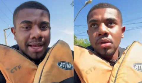 Davi abre live para mostrar cidade destruída no RS e é criticado por moradores