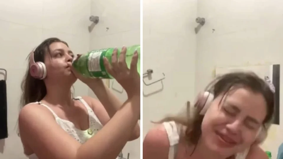 Ex-BBB cria Reality e participante passa mal ao beber 2L de água