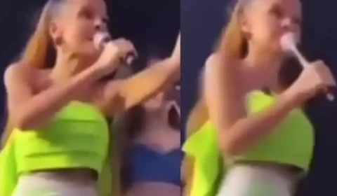 Maiara interrompe show após fã a chamar de ‘calango seco’; veja vídeo