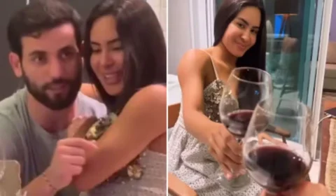 Isabelle é flagrada sentada no colo de Matteus em visita a Manaus; veja foto