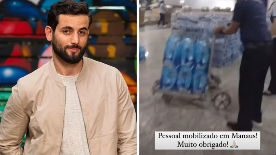 Matteus mostra aeroporto de Manaus lotado de arrecadações ao RS