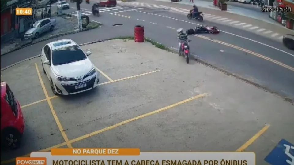 VÍDEO: Homem tem cabeça esmagada por ônibus em Manaus