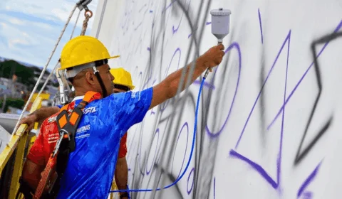 Novo mural do Festival de Parintins está quase pronto; veja fotos