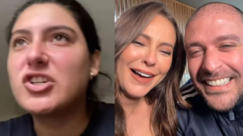 Paolla Oliveira e Diogo Nogueira caem na risada após pedido picante de fã