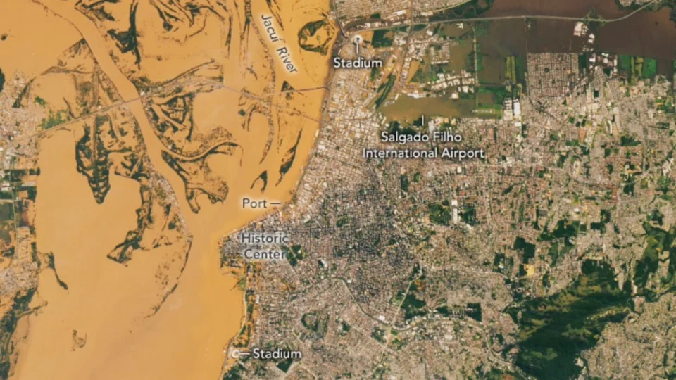 Satélites mostram destruição no Rio Grande do Sul; veja antes e depois