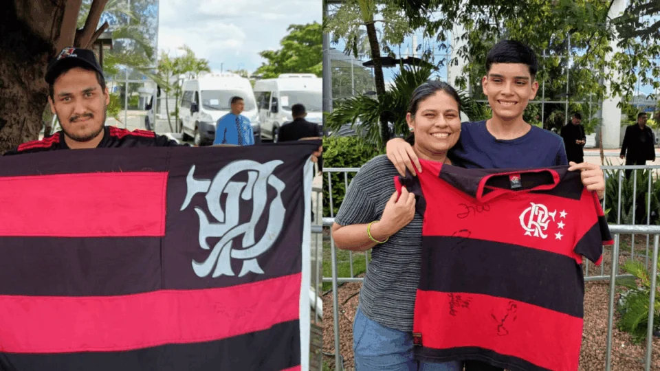 Torcedores do Flamengo exaltam paixão pelo clube antes de jogo em Manaus