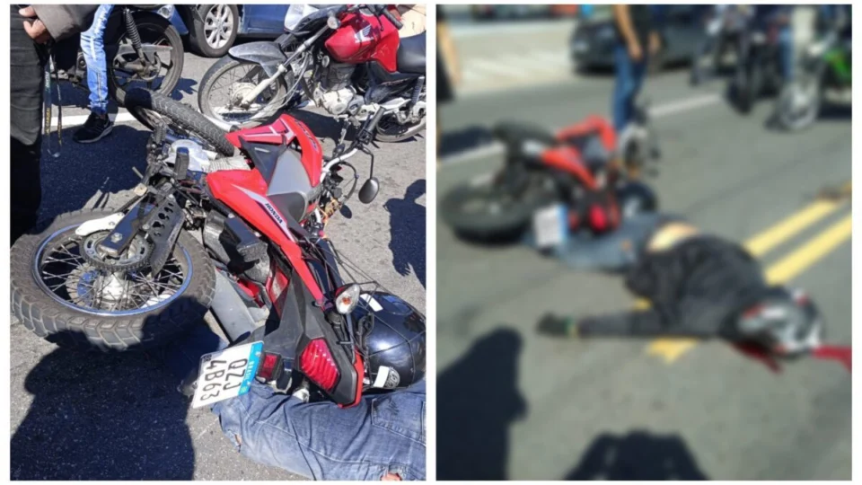 VÍDEO: motoqueiro tem cabeça esmagada por ônibus, em Manaus