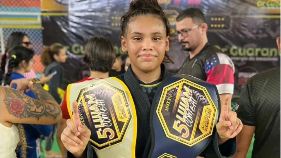 Lutadora roraimense Mônica Rocha garante medalha de prata no Mundial Kid’s de Jiu-jitsu