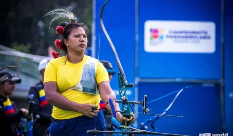 Arqueira indígena amazonense disputa qualificatória para as Olimpíadas