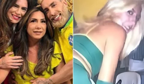 Fotos da mãe de Djidja como ‘loira do tchan’ viralizam; veja