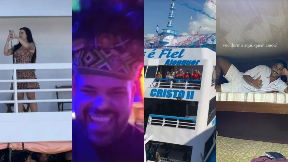 Ex-BBBs viajam em clima de festa em caravana para Parintins