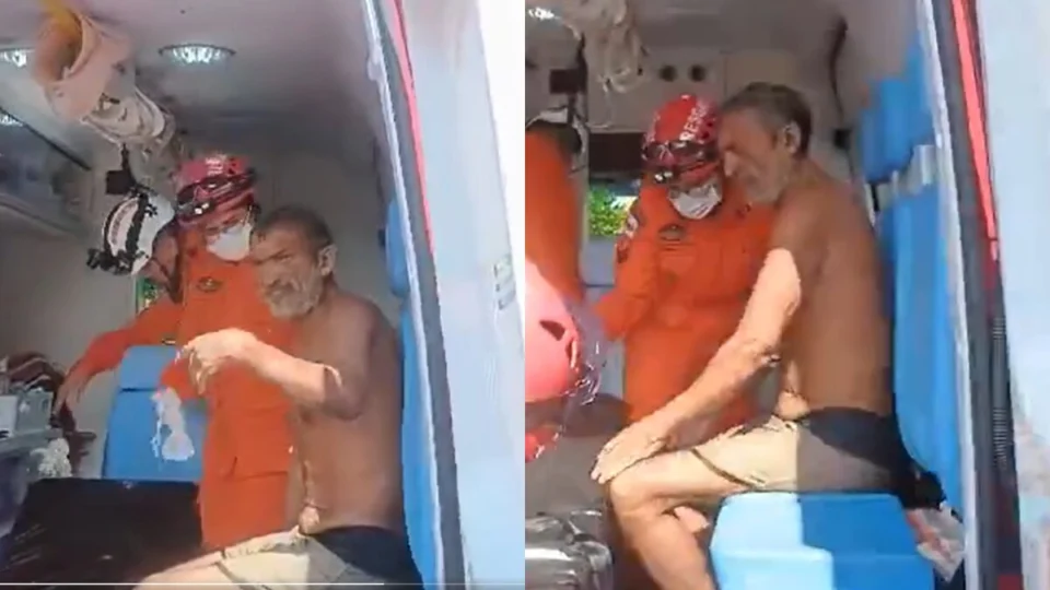 VÍDEO: Após 12 horas, idoso é resgatado de bueiro em Manaus