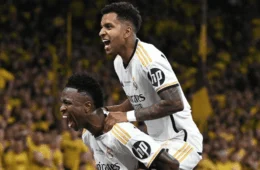 Com gol de Vinicius Junior, Real Madrid bate Borussia Dortmund e conquista a Champions League
