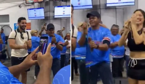 Susto? Vídeo mostra reação de Matteus ao reencontrar Beatriz