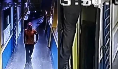 Vídeo: homem é flagrado roubando TV de escola em Manaus