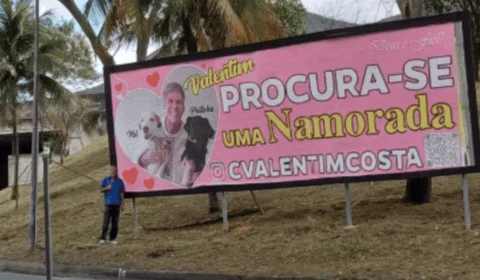 Em Busca do Amor: viúvo paga R$ 40 mil em outdoors para encontrar namorada