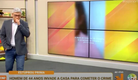Apresentador se emociona com relato sobre abuso sexual em Manaus