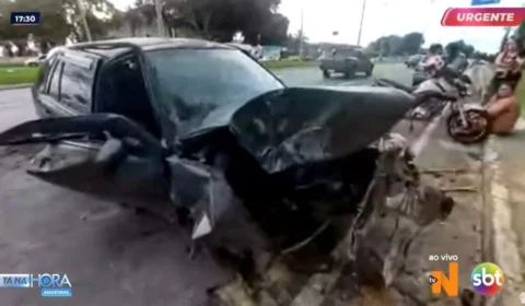 Acidente na Av. do Turismo deixa dois mortos em Manaus; veja