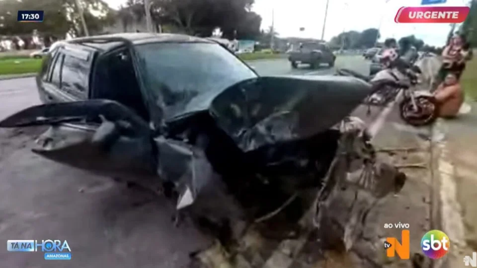 Acidente na Av. do Turismo deixa dois mortos em Manaus; veja