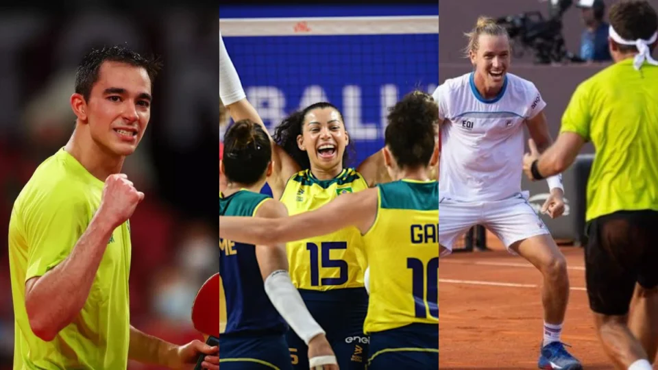 Olimpíadas 2024: Brasil é destaque no vôlei, canoagem e tênis de mesa