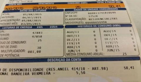 Bandeira amarela: conta de luz de julho será mais alta