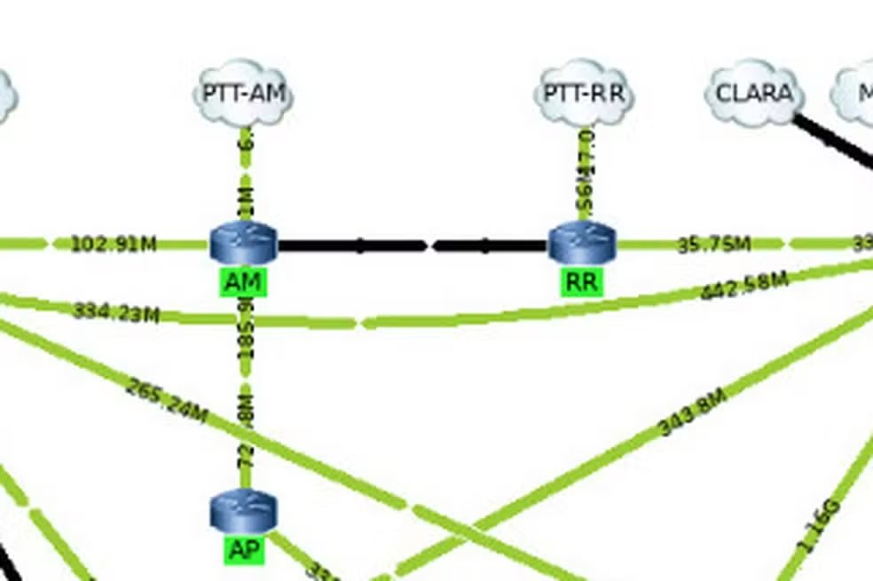 Sistema da RNP mostrou a instabilidade na fibra entre os estados de Roraima e Amazonas