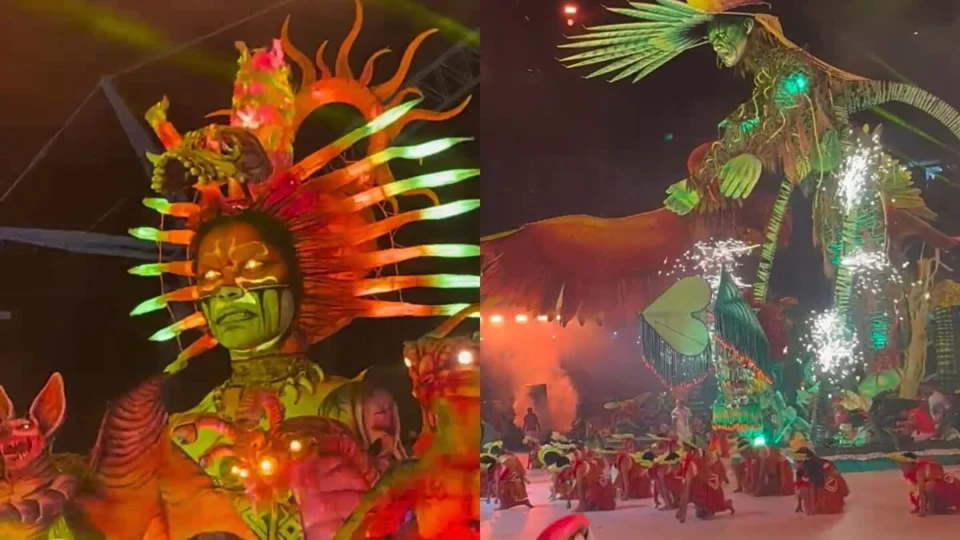 Festival de Parintins: Garantido fecha noite com lenda do Uirapurú e ritual Jeroki