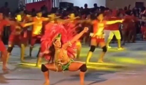 VÍDEO: Isabelle emociona em  1˚ ensaio para o Festival de Parintins