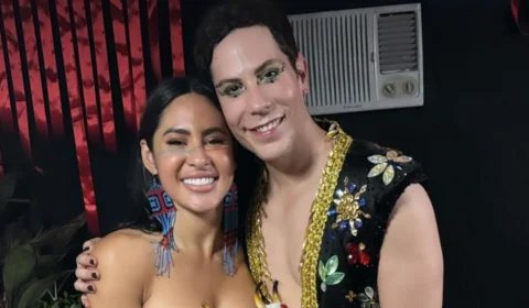 Isabelle Nogueira mostra ‘lado Rebelde’ em foto com Christian Chávez