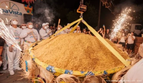 ‘Maior paçoca do mundo’ será avaliada amanhã (7) pelo Guinness