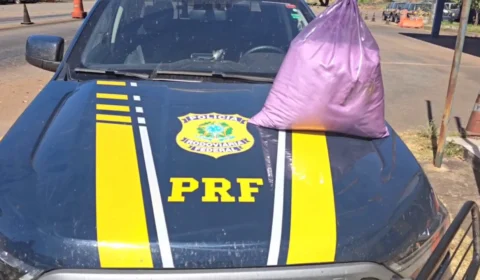 PRF apreende 20kg de cocaína em ônibus, em Paraíso do TO