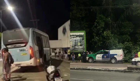 Passageiros são esfaqueados durante assalto a ônibus em Manaus