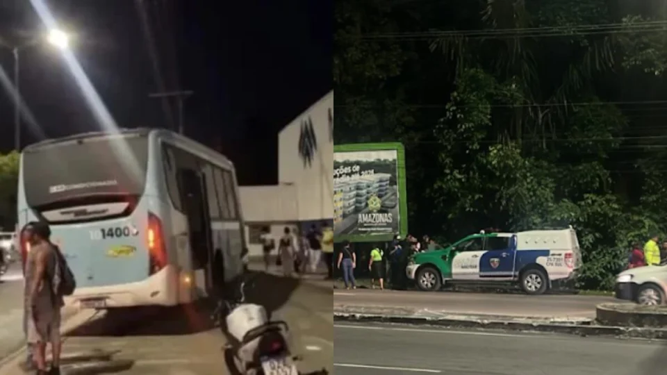 Passageiros são esfaqueados durante assalto a ônibus em Manaus