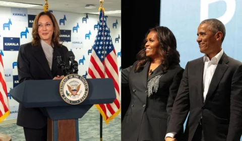 Barack e Michelle Obama declaram apoio à Kamala Harris