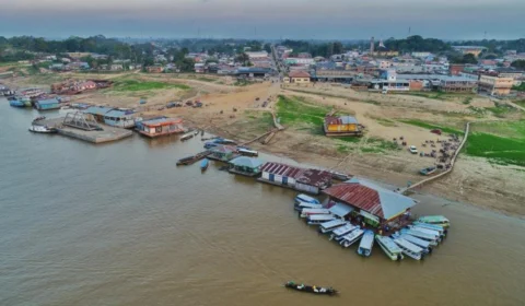 Seca no rio Solimões afeta navegabilidade em município do Amazonas