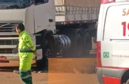 Caminhoneiro morre esmagado por betoneira em  Mato Grosso