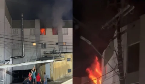 VÍDEO: Incêndio destrói clínica de massoterapia na zona Centro-Sul de Manaus