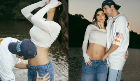 Luan Santana e Jade Magalhães anunciam gravidez do primeiro filho