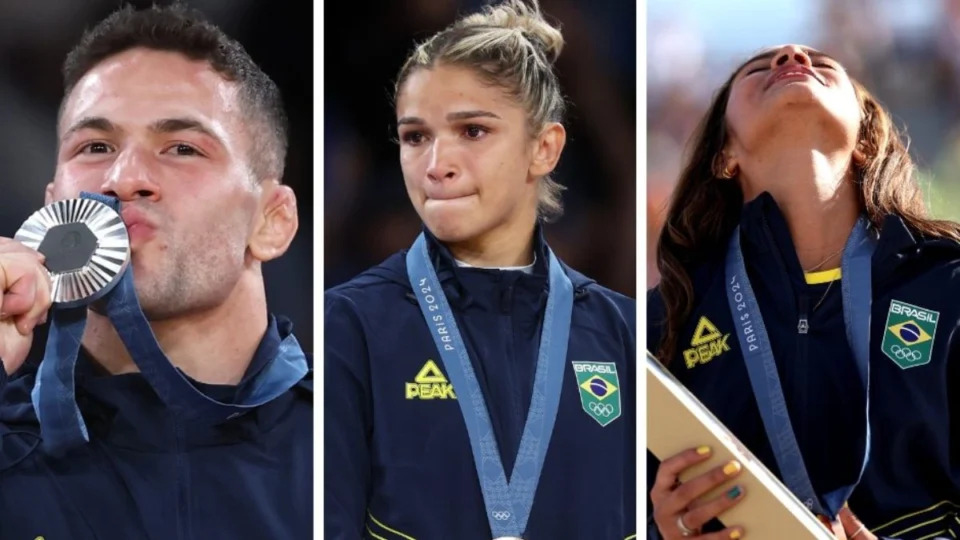 Olimpíadas 2024: Brasil ganha três medalhas em 16 minutos