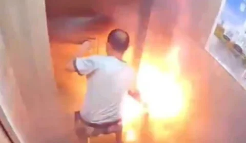 Homem morre após bateria de lítio explodir em elevador