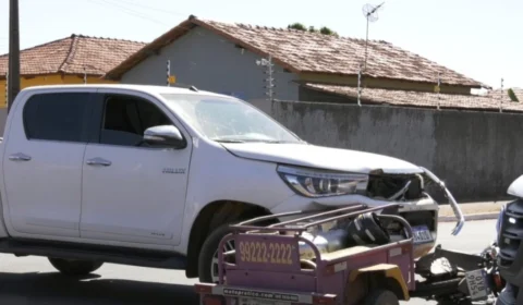 Entregador de gás fica ferido após acidente em Araguaína