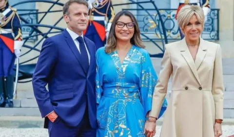 Olimpíadas 2024: Janja é recepcionada por Macron e esposa