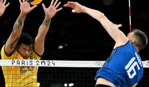 Olimpíadas 2024: Brasil estreia com derrota no vôlei masculino